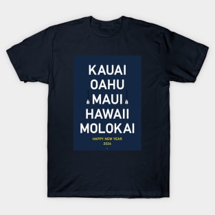 Hawaii Hawai Maui Molokai Aloha Honolulu USA Surf Pacific T-Shirt